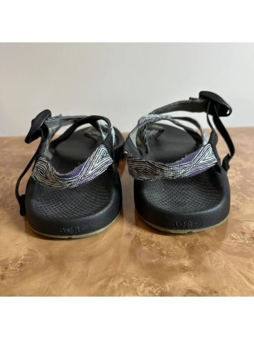 Chaco Z/1 Classic Sport Sandals Purple Gray Jacquard Webbing Vibram Women's 8